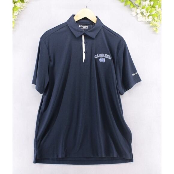 Columbia Golf Men's North Carolina Embroidered Logo Short Sleeve Polo L NEW - Picture 1 of 8